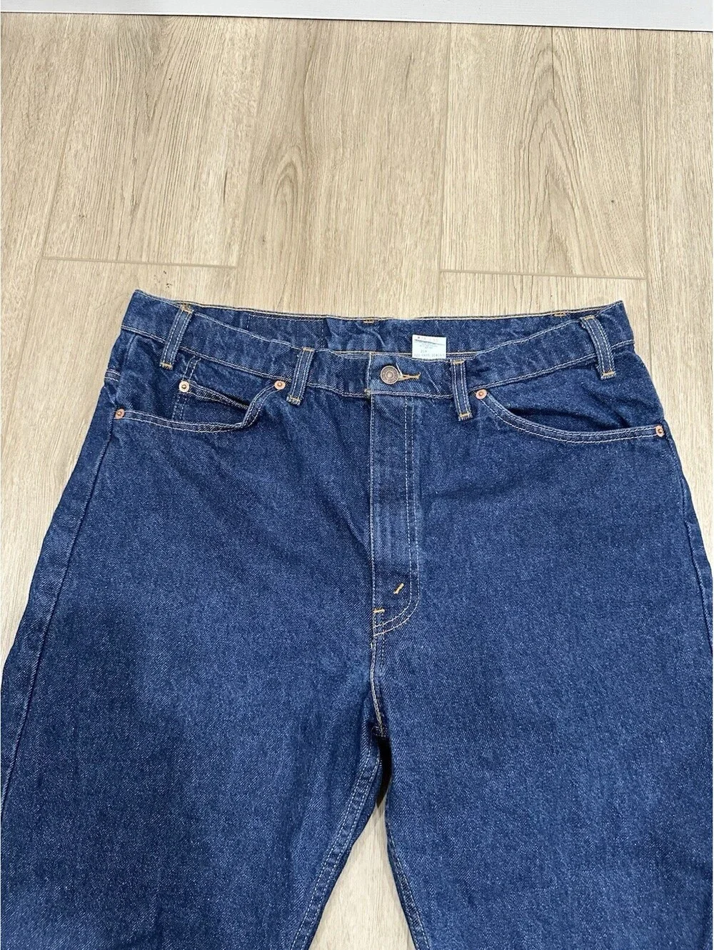 Vintage Levi's 505 Orange Tab Jeans Mens 36x30 Regular Straight Blue Denim 1995